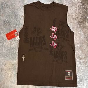 Mitchell Ness x Travis Scott Texas A&M Aggie Tank Top! NWT Size Small.
